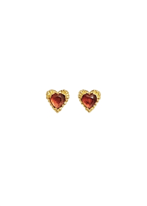 Lina Rosa earrings Forgyldt Maanesten 